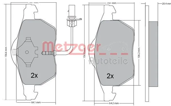 Brake Pad Set, disc brake